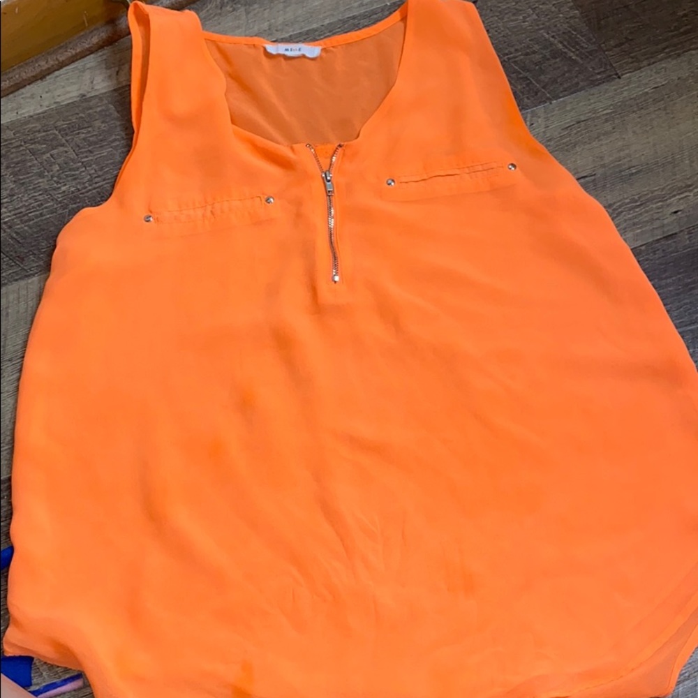 Neon Orange tank top